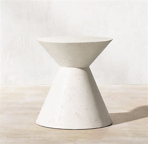 RH Art by Artist Furniture Collections Click to Zoom Shown in Grey Concrete. . Rh concrete side table